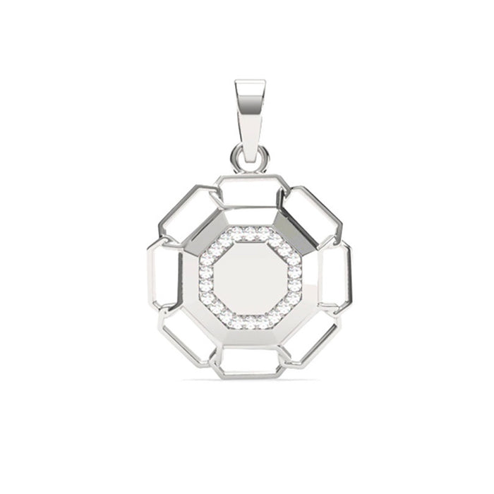 Silver Sergio Men Pendant Necklace with Chain or without Chain