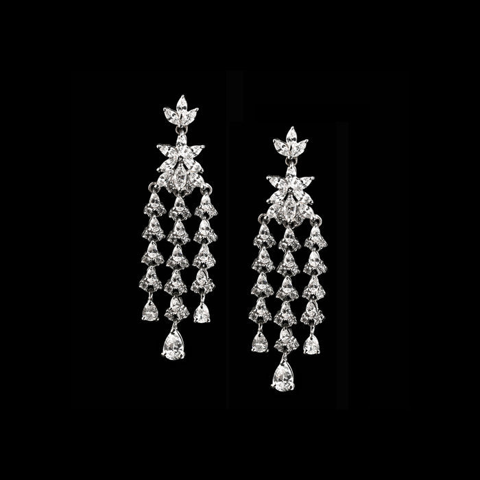 Clara 925 Sterling Silver Shiza Dangler Earrings
