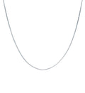 Clara Anti-Tarnish 92.5 Sterling Silver Silk Chain Necklace in 16 18 24 inches for Women & Girls