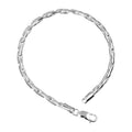 CLARA Anti-Tarnish 92.5 Sterling Silver Snake Bracelet 8 inch Gift for Men & Boys