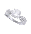 Silver Solitaire Ring