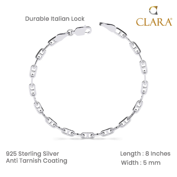 Silver Soren Men Bracelet in 8 inches