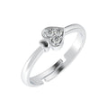 CLARA Pure 925 Sterling Silver Spade Adjustable Ring Gift for Men and Boys
