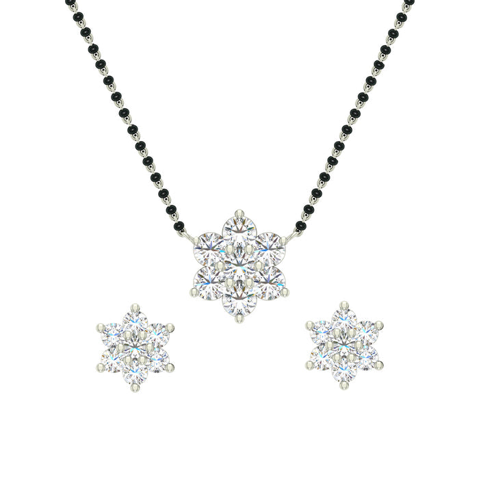 Silver Star Mangalsutra Jewellery Set