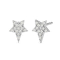 CLARA 925 Sterling Silver Star Studs Earrings