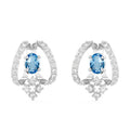 CLARA 925 Sterling Silver Stella Earrings with Screw Back