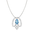 CLARA 925 Sterling Silver Stella Pendant Chain Necklace