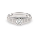 CLARA Real 925 Sterling Silver Step Band Ring