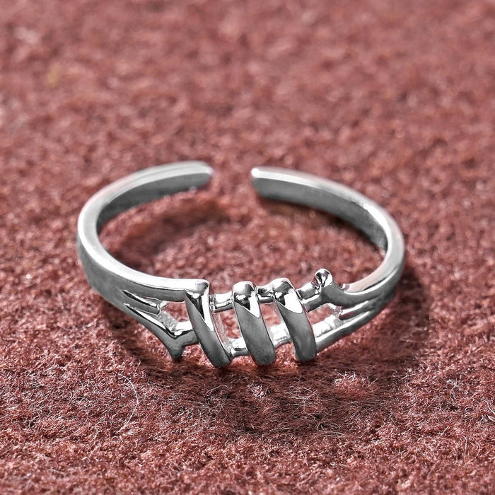 CLARA Pure 925 Sterling Silver Step Finger Ring