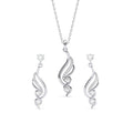 Silver Swirl Jewellery Set