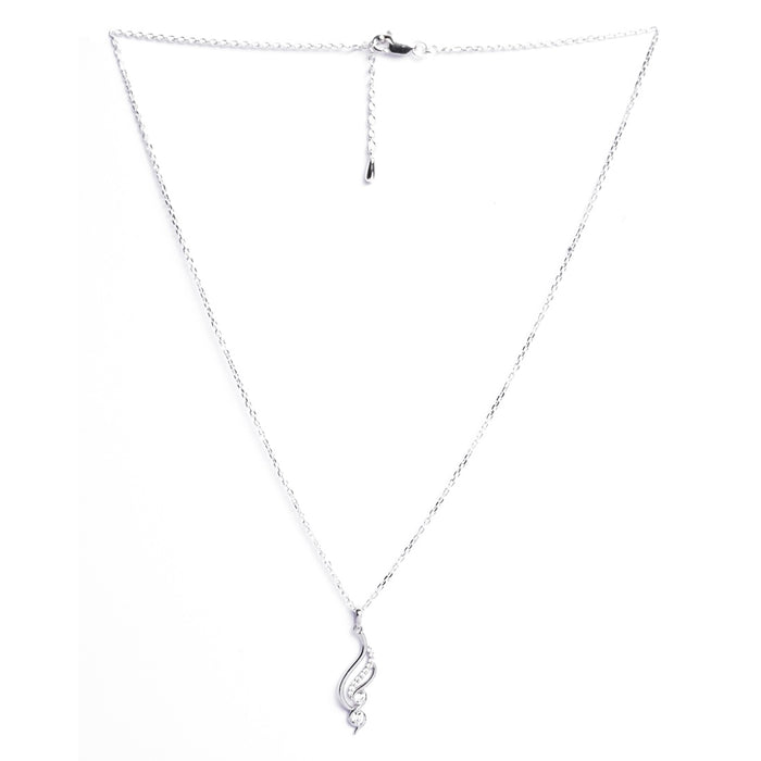 Silver Swirl Pendant Chain