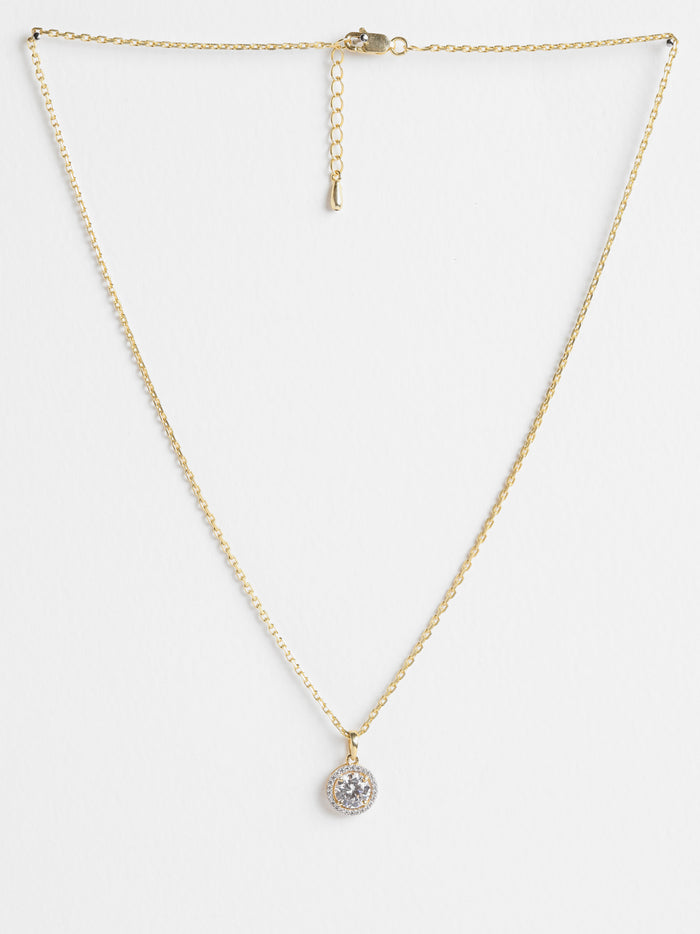CLARA 925 Sterling Silver Talia Pendant Chain Necklace