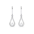 Silver Teardrop Dangler Earrings