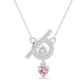 Silver Terza Pendant with Chain