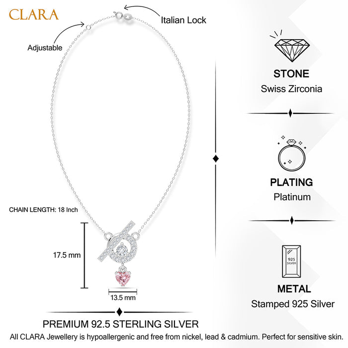 Silver Terza Pendant with Chain