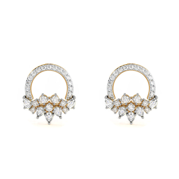 CLARA 925 Sterling Silver Tica Earrings with Screw Back
