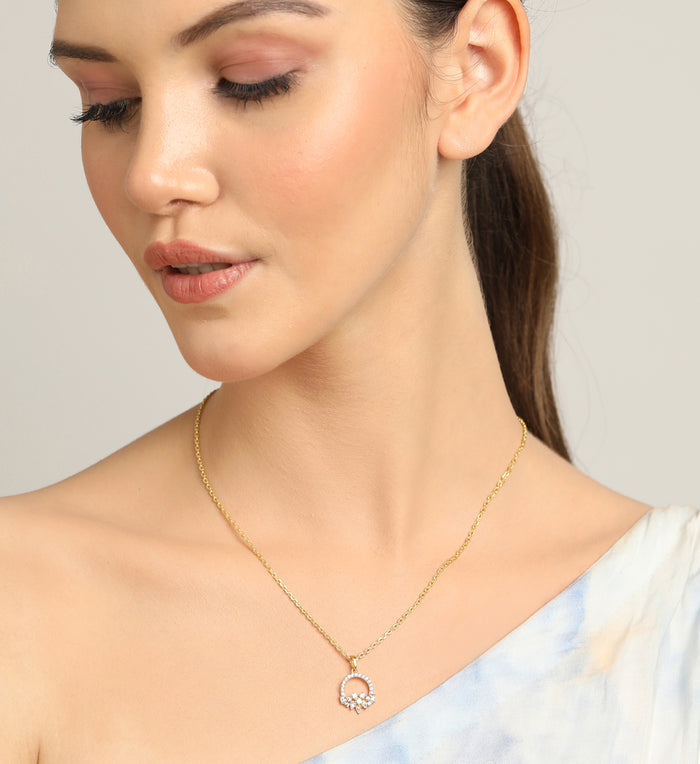 CLARA 925 Sterling Silver Tica Pendant Chain Necklace
