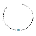 CLARA 925 Sterling Silver Topaz Hand Mangalsutra Bracelet