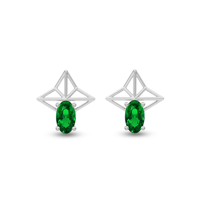 Silver Tosca Stud Earrings
