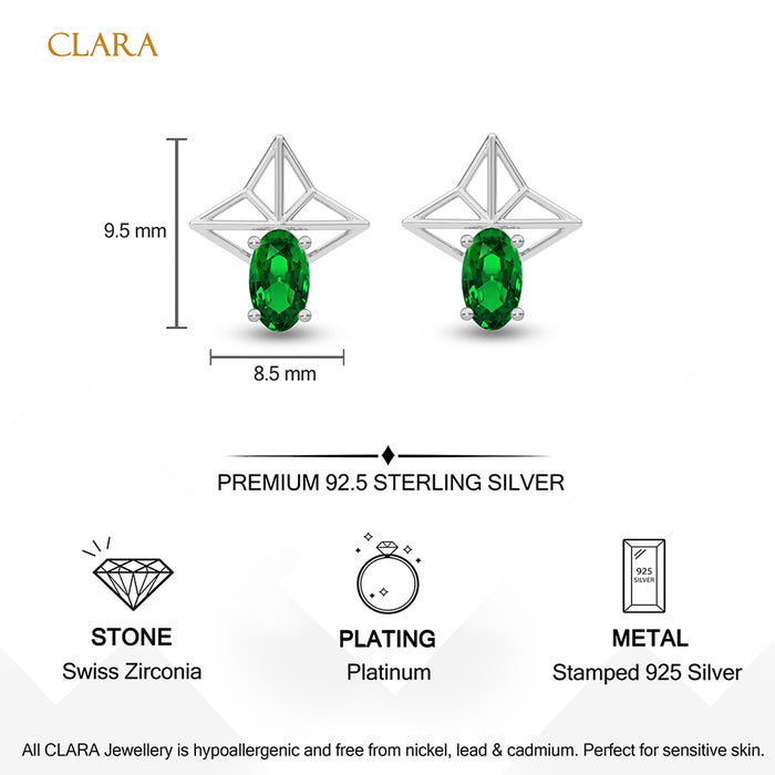 Silver Tosca Stud Earrings