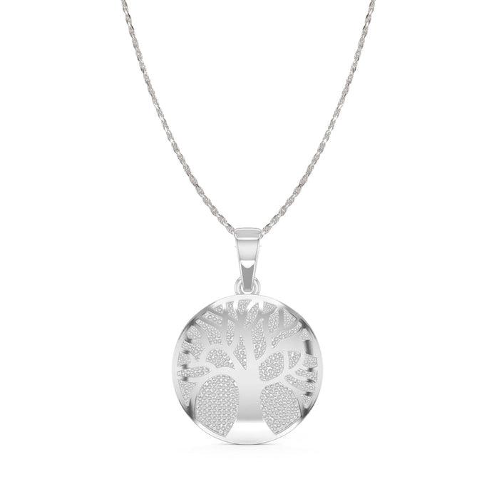 CLARA 925 Sterling Silver Tree of Life Pendant Chain Necklace