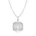 CLARA 925 Sterling Silver Tree of Life Pendant Chain Necklace