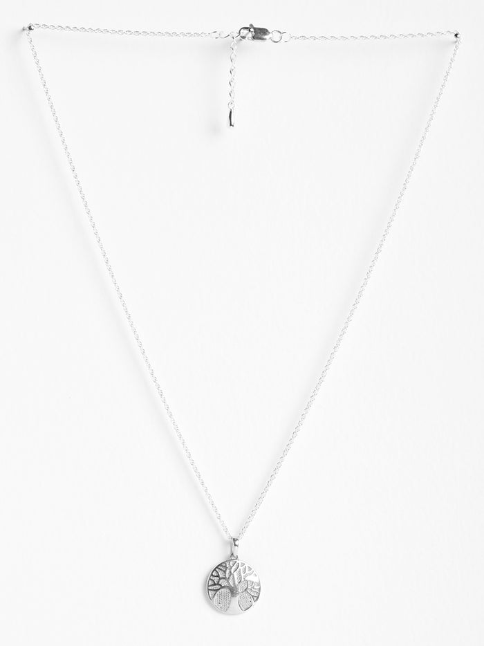 CLARA 925 Sterling Silver Tree of Life Pendant Chain Necklace
