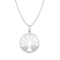 CLARA 925 Sterling Silver Tree Pendant Chain Necklace