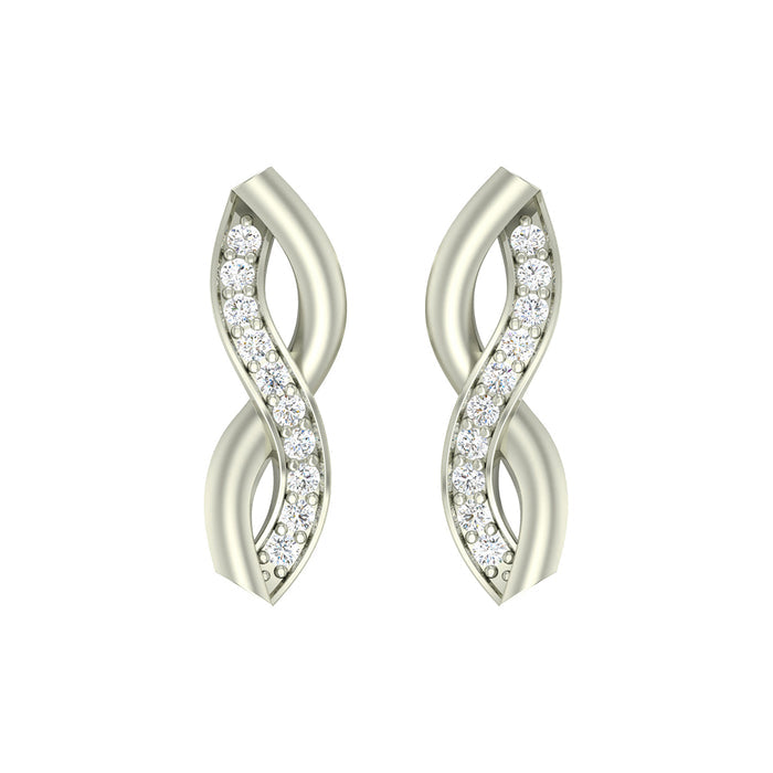 Silver Twist Earring