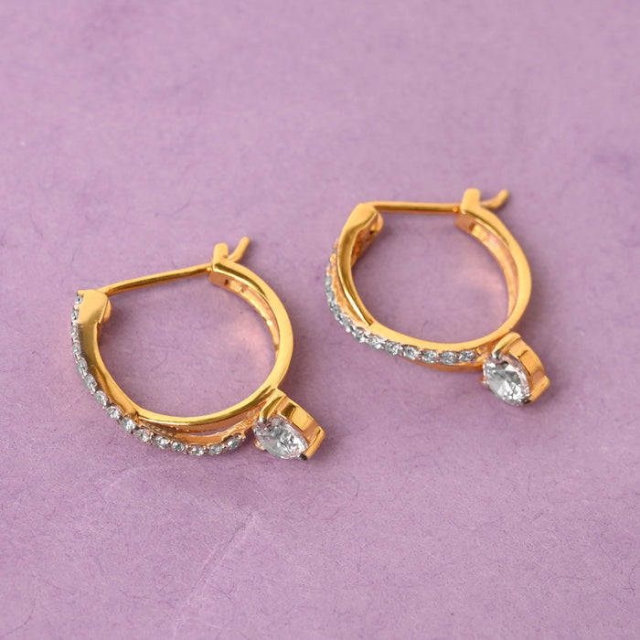 CLARA 925 Sterling Silver Twisted Hoop Bali Earrings