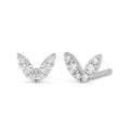 CLARA 925 Sterling Silver V Studs Earrings Gift for Kids Girls