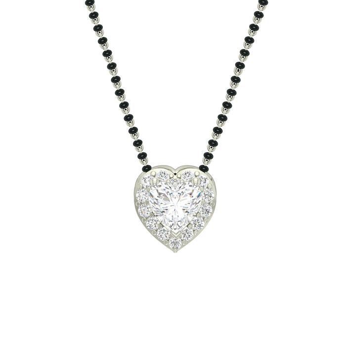 Silver Valentine Mangalsutra