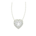 Silver Valentine Pendant Chain Necklace