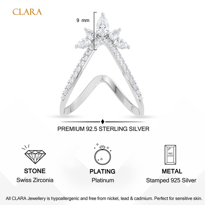 Silver Vanki Tiara Ring