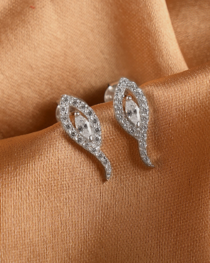 Silver Vanna Stud Earrings