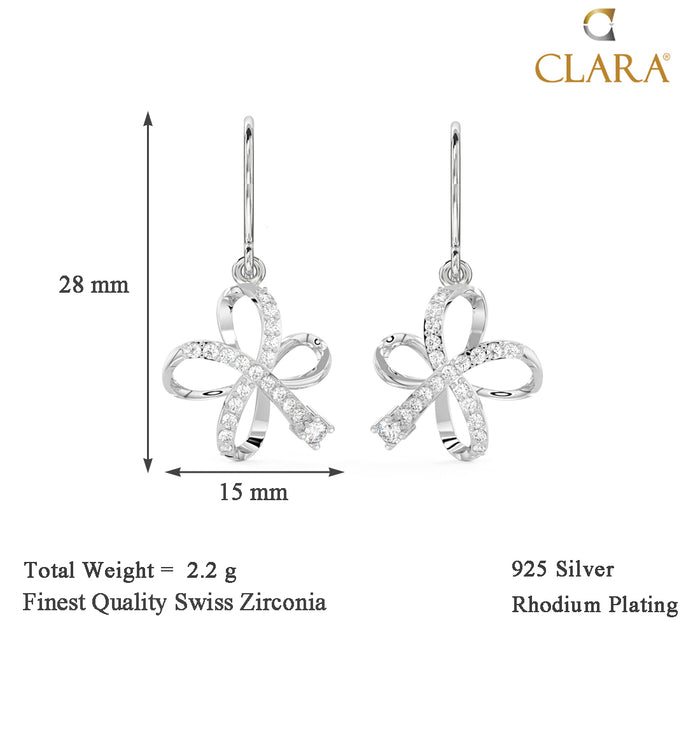 CLARA 925 Sterling Silver Vega Earrings