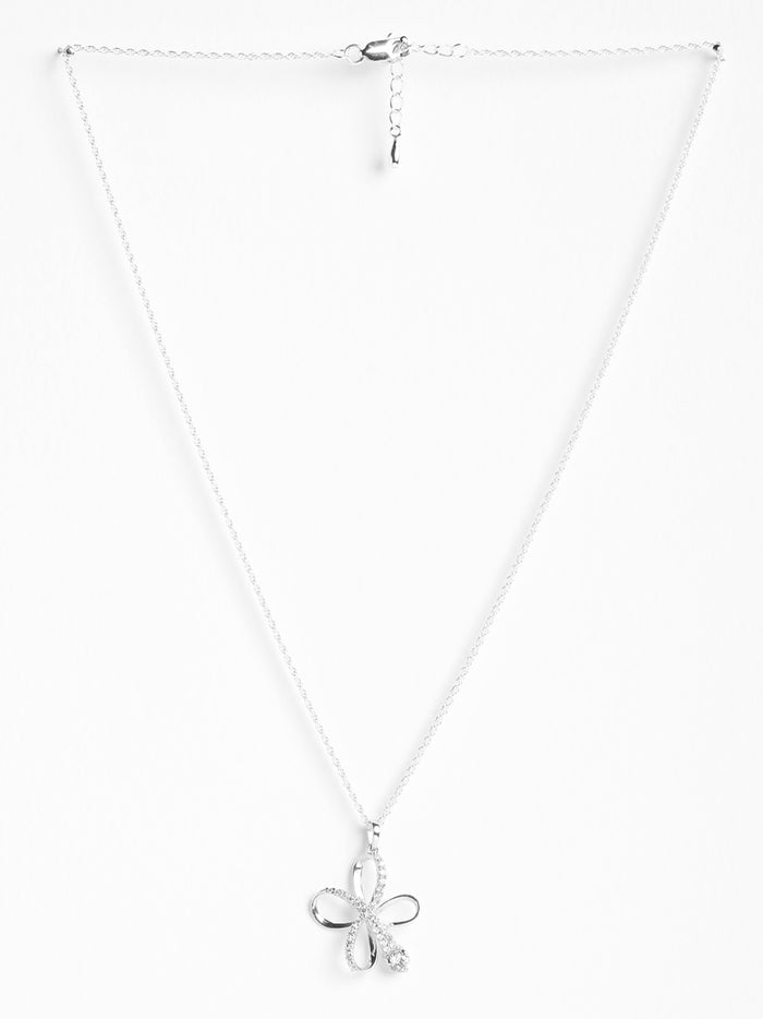 CLARA 925 Sterling Silver Vega Pendant Chain Necklace