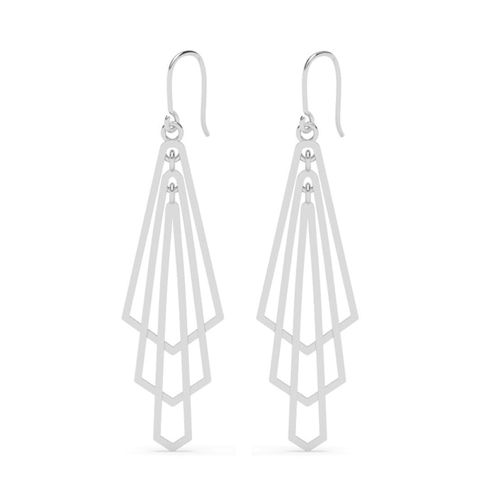 Silver Vera Geometric Earrings
