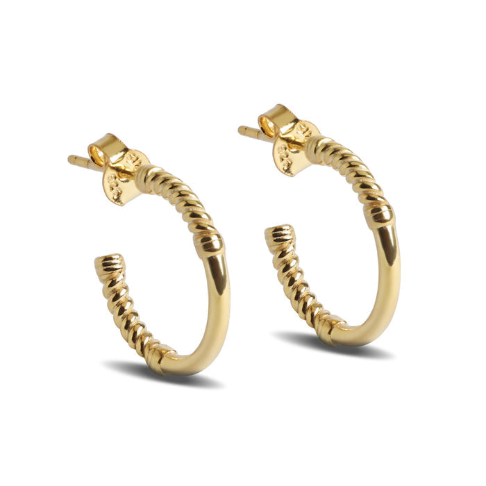 Silver Vera Hoop Earrings