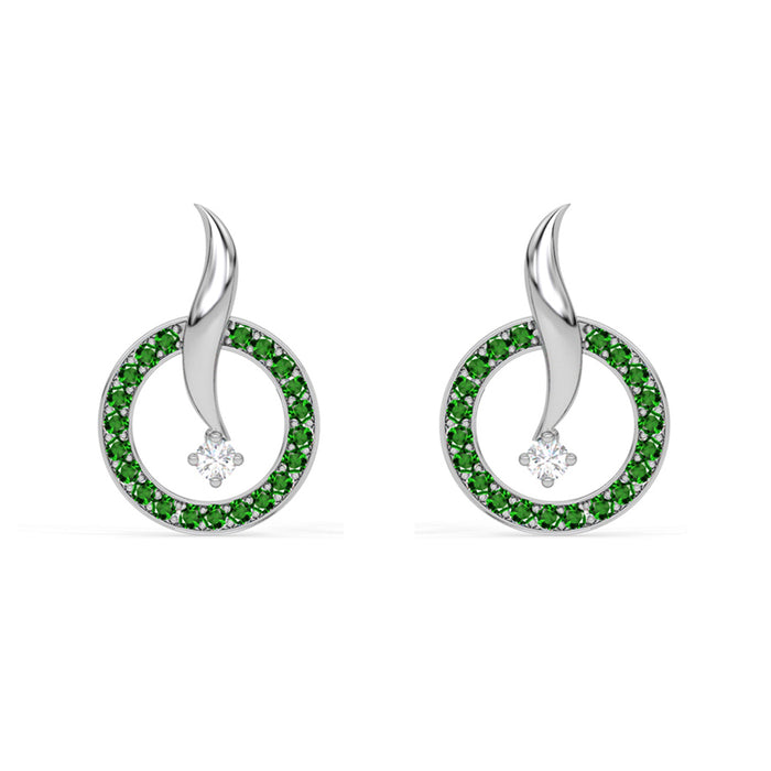 Silver Verde Earrings