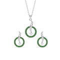 Silver Verde Jewellery Set