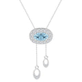 Silver Via Pendant with Chain