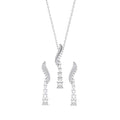 Silver Wave Jewellery Set