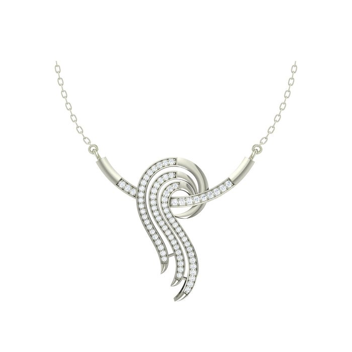 Silver Zoe Pendant Chain Necklace