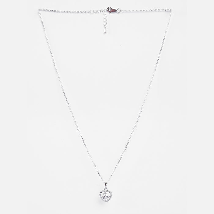 Silver Zola Heart Pendant Chain