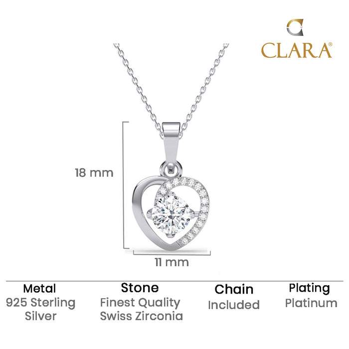 Silver Zola Heart Pendant Chain