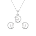 Silver Zola Real Pearl Jewellery Set