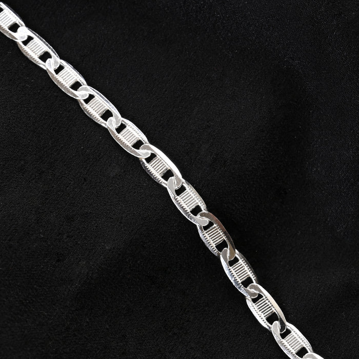 Silver Zoltan Men Bracelet in 8 inches