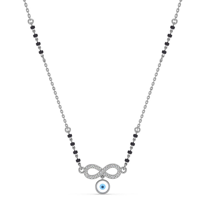 Silver Zoya Evil Eye Infinity Mangalsutra