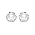 Silver Zuha Freshwater Pearl Stud Earrings